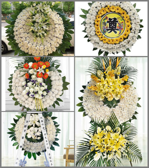 山东济宁嘉祥县仲山镇李山村花圈速递